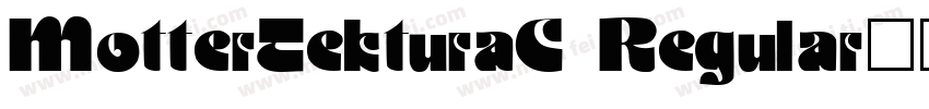 MotterTekturaC Regular字体转换
